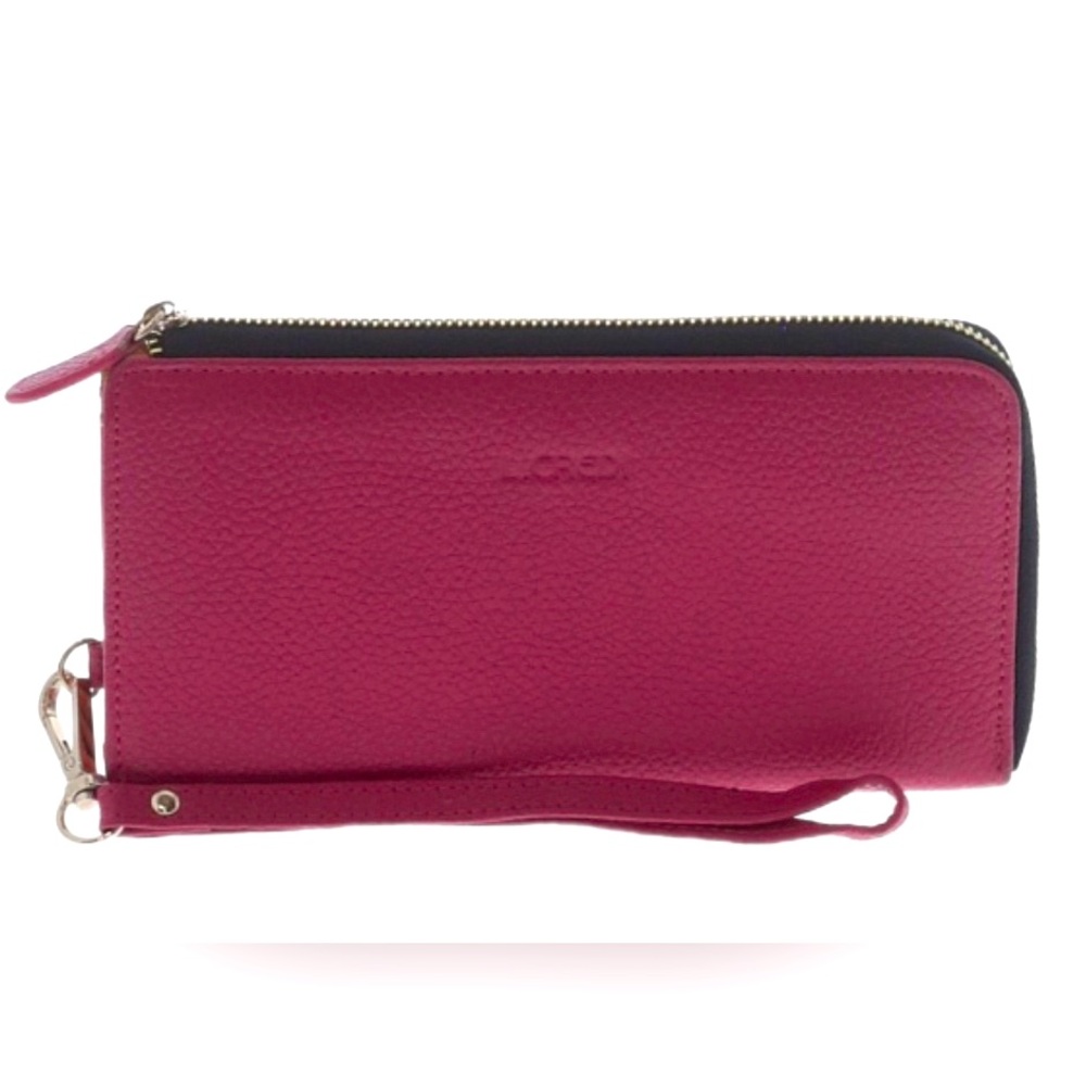 LCredi leather wallet with super cute rainbow interior